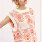Outerwear Women’s Floral Sweater Vest MCS3587