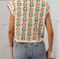 SW1325 Knit Top with Floral Detail