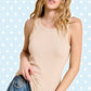 Shirts Women’s Basic Ribbed Knit Longline Tank Top JDT7724