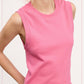 Shirts Women’s-Stretchy Basic Ribbed Sleeveless Crew Neck Tank Top HUT7340