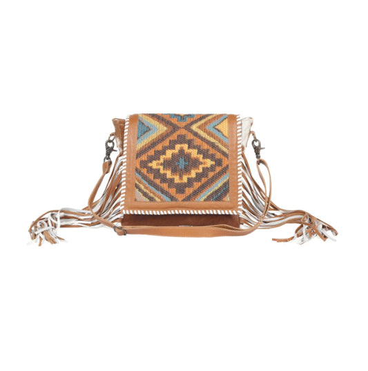Purses Myra Bags Boho Chic Style Leather & Hairon Bag S-4403