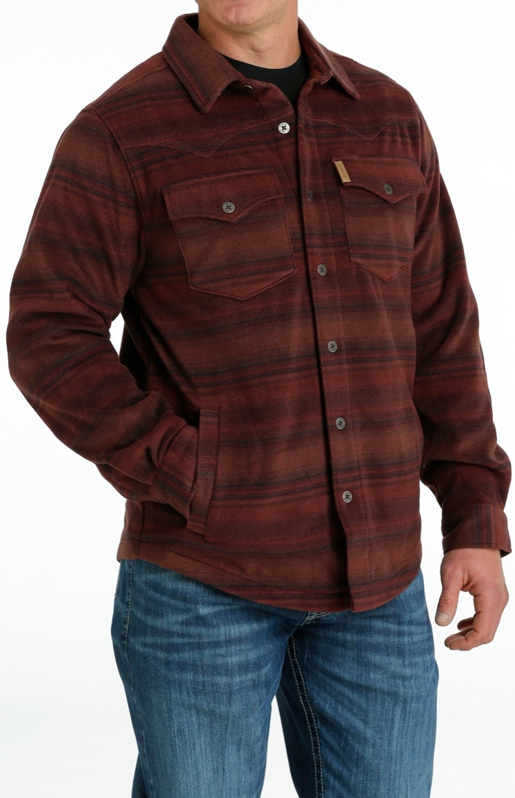 Outerwear Men’s Cinch Red Shirt Jacket MWJ1580003