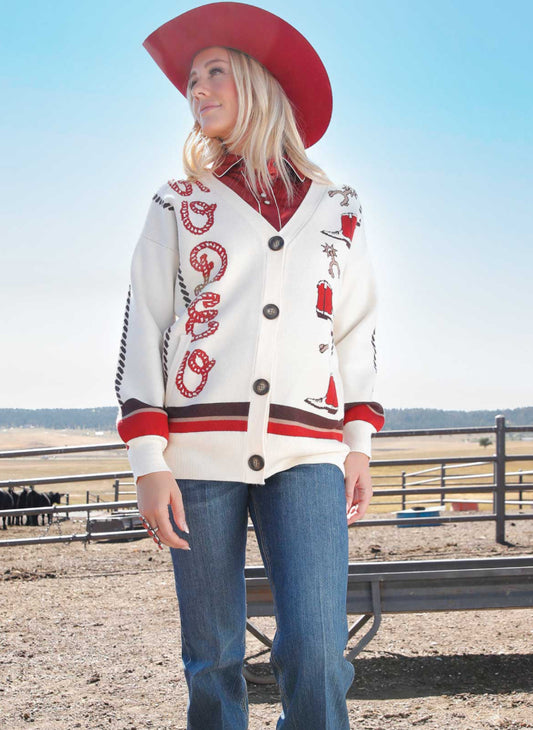 Women’s Red Boot Cinch Sweater CWK7519001 Outerwear