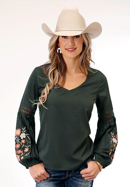 Shirt Women’s Roper Long Sleeve Embroidery 03-050-0565-7076