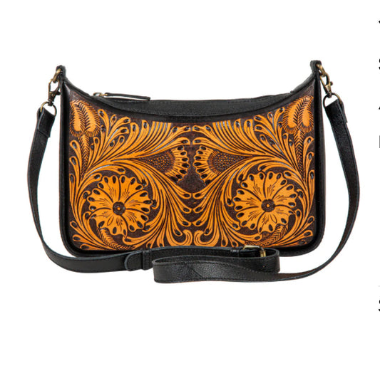 Purses Myra Bag Sunflower Gorge Hand-Tooled Bag S-8087