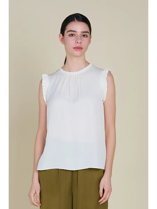 Shirts Women’s Bubble Ruffle Blouse 40811P