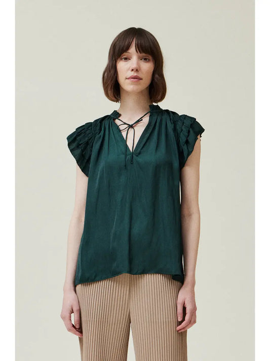 Shirts Women’s Ruffle Sleeve Blouse 40417PW
