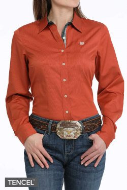 Shirts Women’s Cinch Long Sleeve Stripe TENCEL MSW9165063