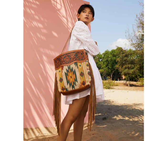 Purses Myra Bag Tingle Wingle Hand-Tooled Bag S-3368