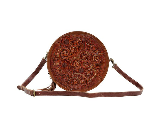 Purses Myra Bag CRIMSON ORCHID ROUND BAG S-6539