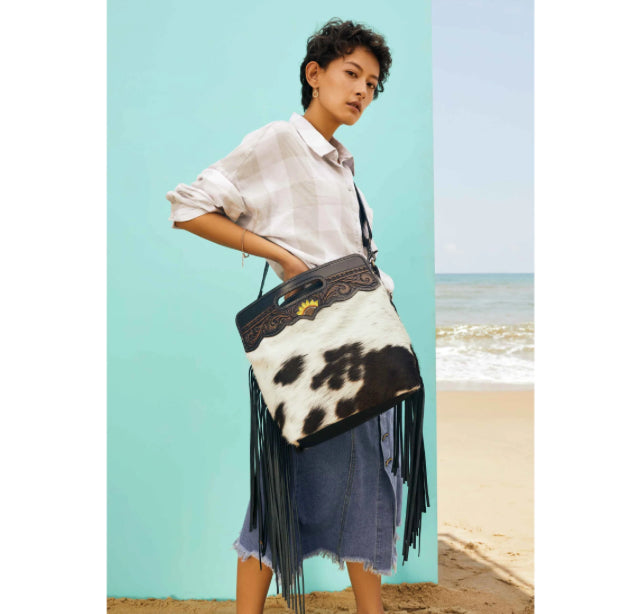 Purses Myra Bag Eclectic Embossed Hand-Tooled Bag S-3388