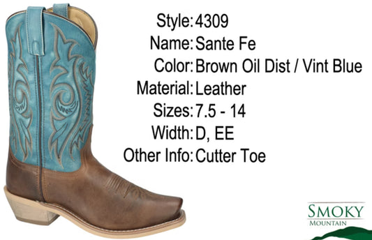Boots Men’s Smoky Mountain Santa Fe 4309