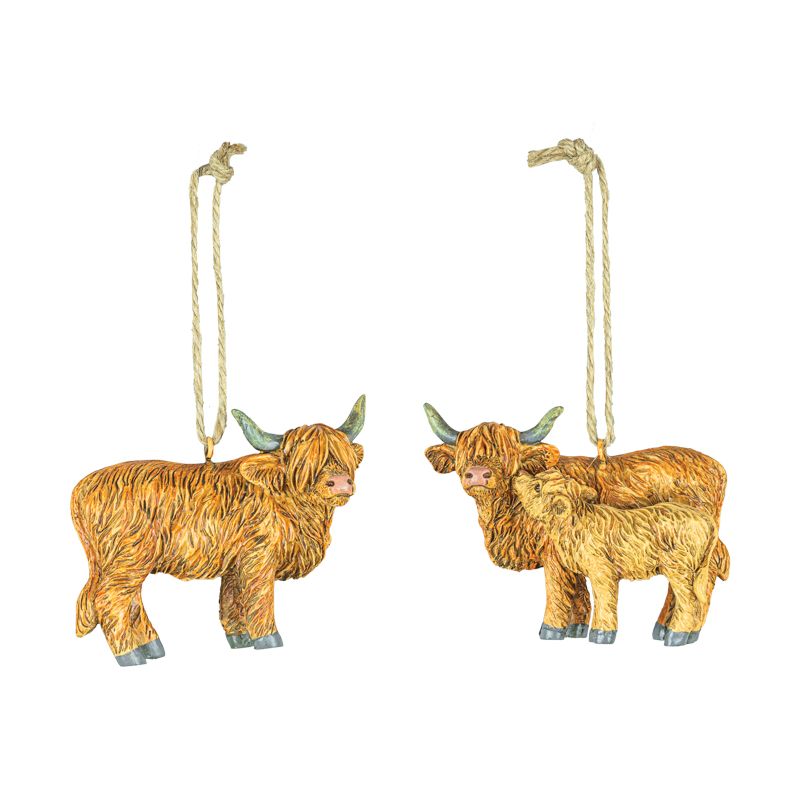 Christmas Ornament Highland Cows 14406