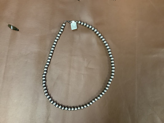 Jewelry Necklace Silver Pearl 7mm 20’’