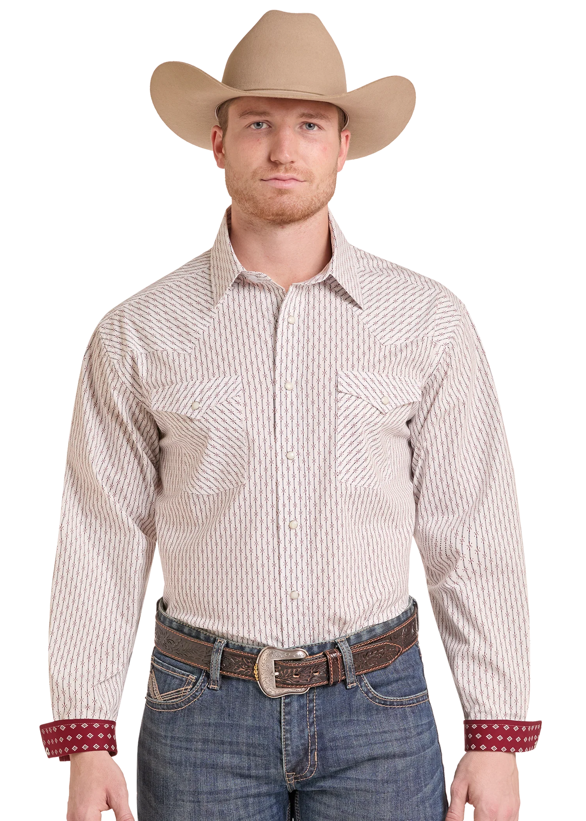 Shirts Men’s Panhandle Stockyard Stretch White RMN2S09537