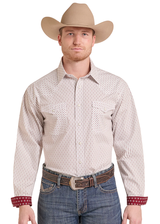 Shirts Men’s Panhandle Stockyard Stretch White RMN2S09537