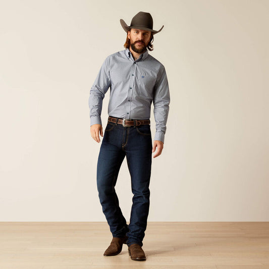 Shirts Men’s Ariat Rider Fitted Long Sleeve Button Up 10052363