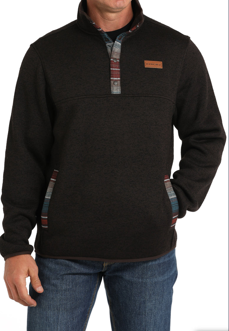 Outerwear Mens Cinch 1/4 Snap Pullover Sweater  MWK1534007