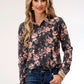 Shirt Women’s Roper Long Sleeve Coral Floral 03-050-0590-7071
