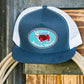 Hats Ball Caps Lazy J Original Patch White Navy