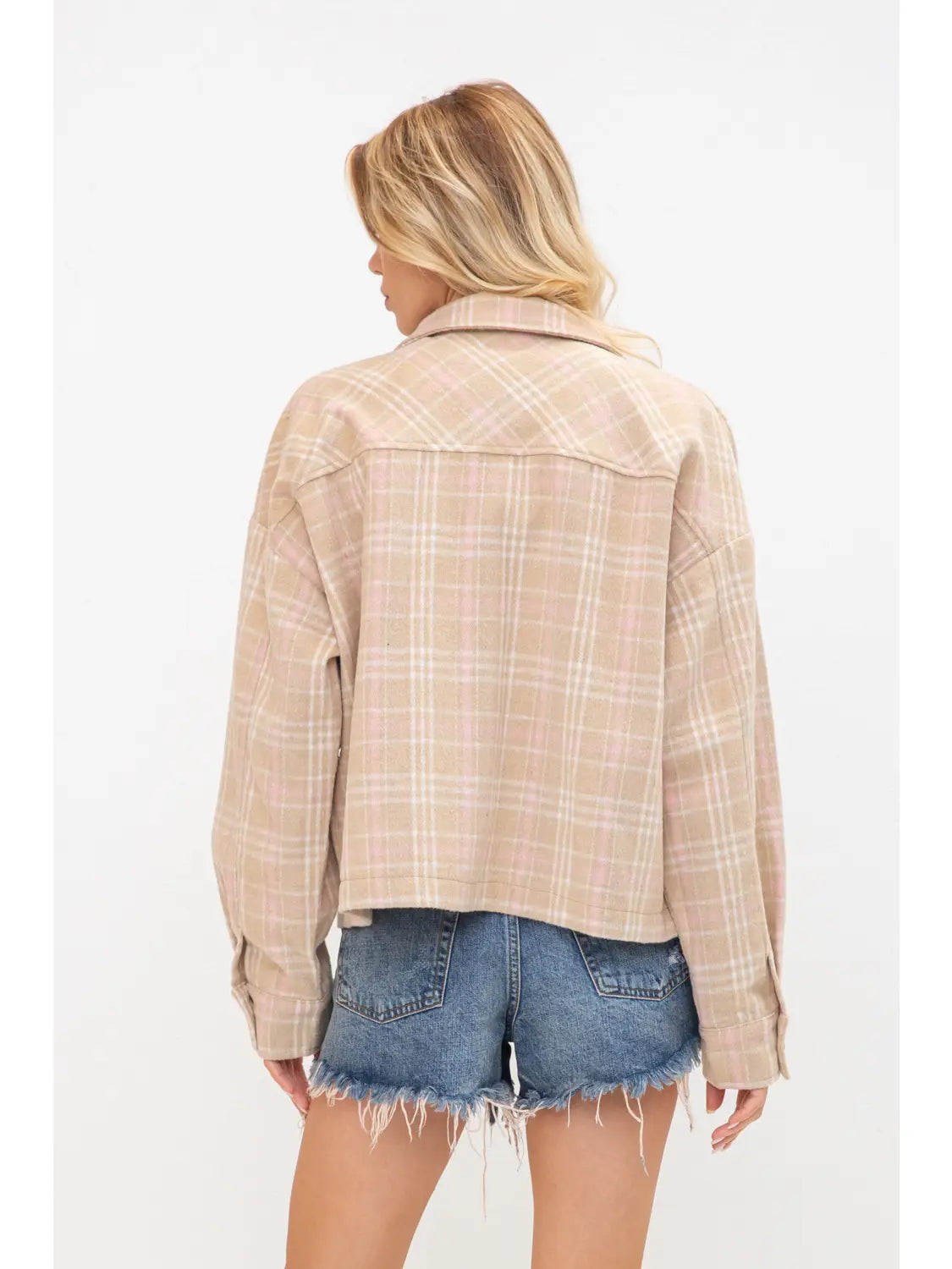 Plaid Shirt Jacket women’s outerwear 31713j