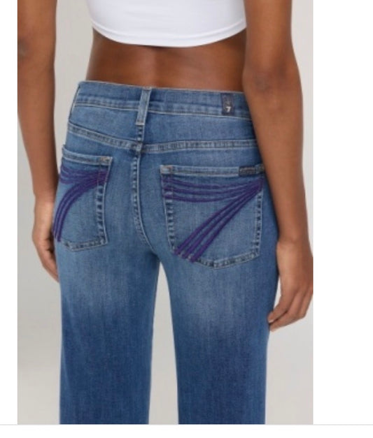 Purple 7U300C49 Jeans Women’s Trousers  Long (EXCHANGE ONLY) 7 for all Mankind longer inseam RSH MARSH