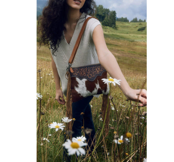 Purses Myra Bag Dusty Hand-Tooled Bag S-6227