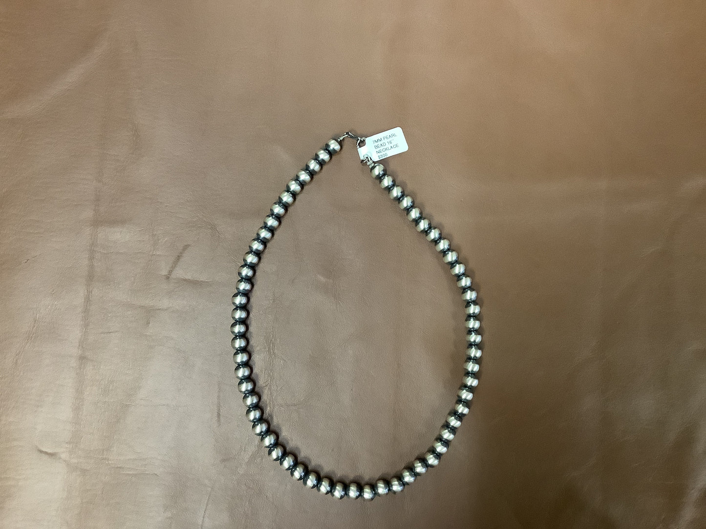 Jewelry Necklace Sterling Silver Pearl 7MM 16’’