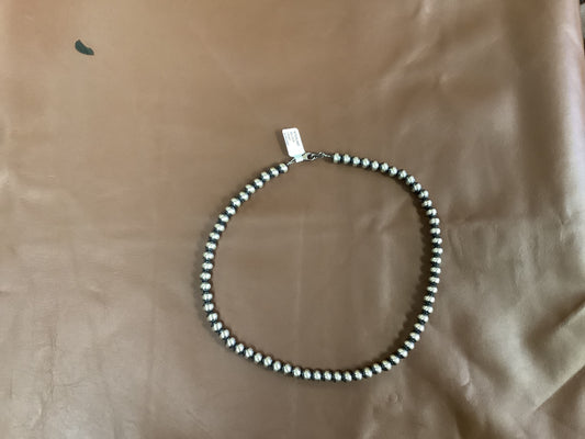 Jewelry Necklace Silver Pearl 7mm 18’’