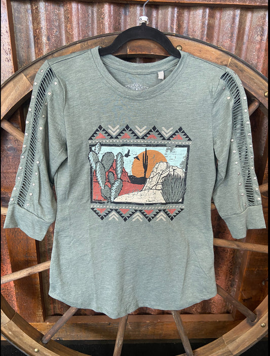 Shirts Tee Shirts Panhandle  3/4 Sleeve LW22T04672