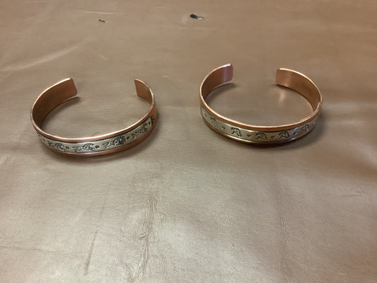 Jewelry Copper Bracelet Horse Pattern Coper Cuffs