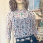 Tops Women’s Rock&Roll Western Print Mesh BW22T04557