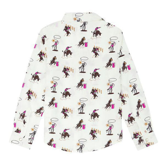 Shirts Girls Wrangler Western Print Pearl Snap 112355824