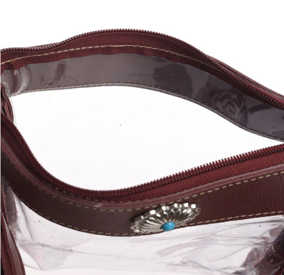 Purses Myra Bag Azura Clear Bag in Chocolate S-9553