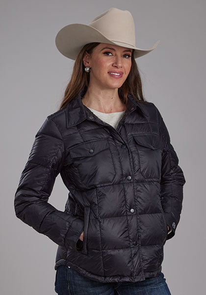 Outerwear Women’s Roper Black Crushable Parachute Jacket 03-098-0693-6003