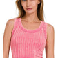 Shirts Women’s Ribbed Sleeveless Scoop Neck Cropped Tank Top RTW-8474A5