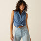 Shirts Women’s Ariat Billie Jean Sleeveless Chambray Top 1005884