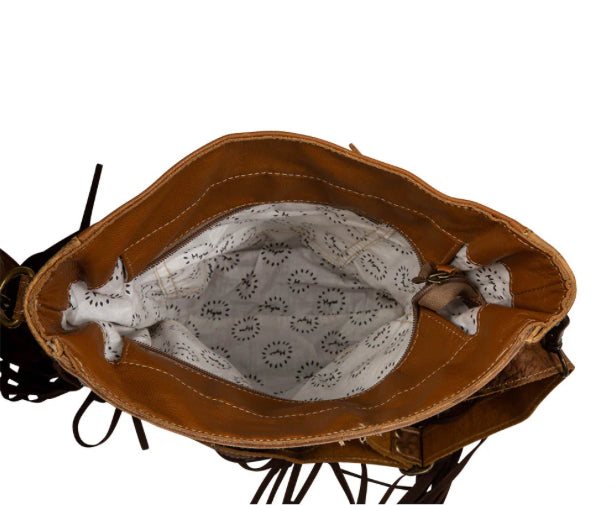 Purses Myra Bag Plains Roundup Leather & Hairon Bag S-7307