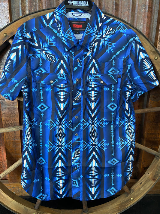 Mens Shirts Rock&Roll Short Sleeve Snap BWN3S04807