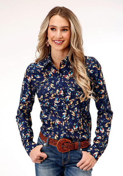 Shirt Women’s Roper Long Sleeve Printed 03-050-0590-7080