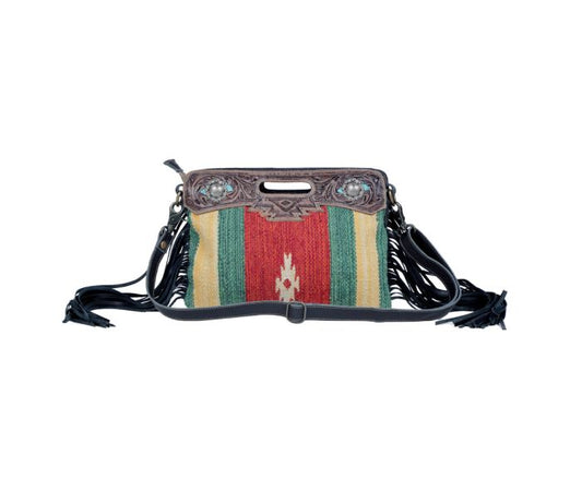 Purses Myra Bag Rubious Hand-Tooled Bag S-3372