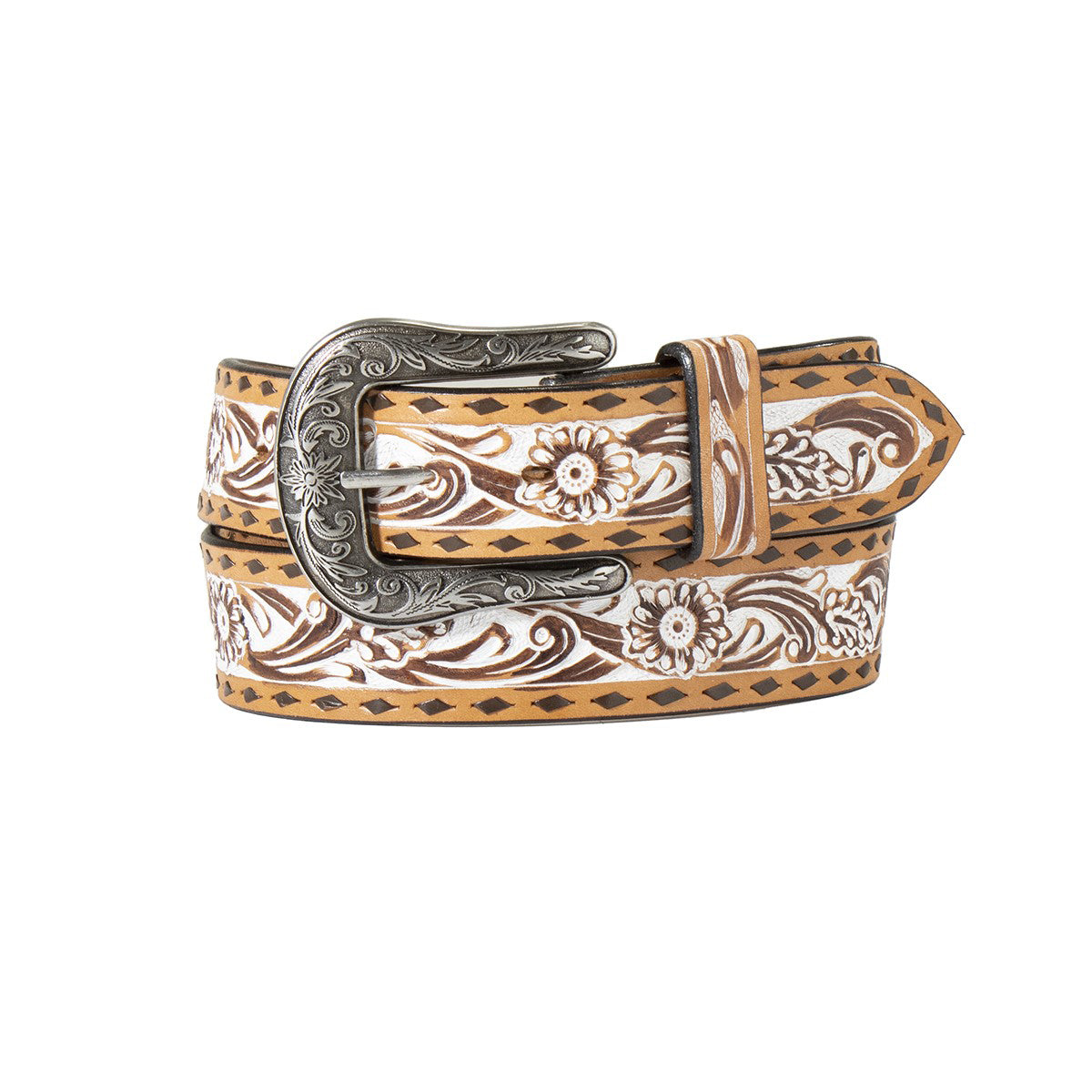 Belts Women’s Angle Ranch Painted Tooled D140006008