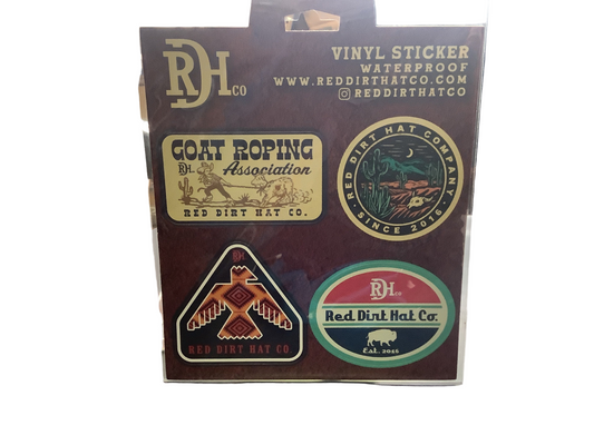 Accessories Red Dirt Vinyl Sticker Pack RDHC-Vintage,Aztec