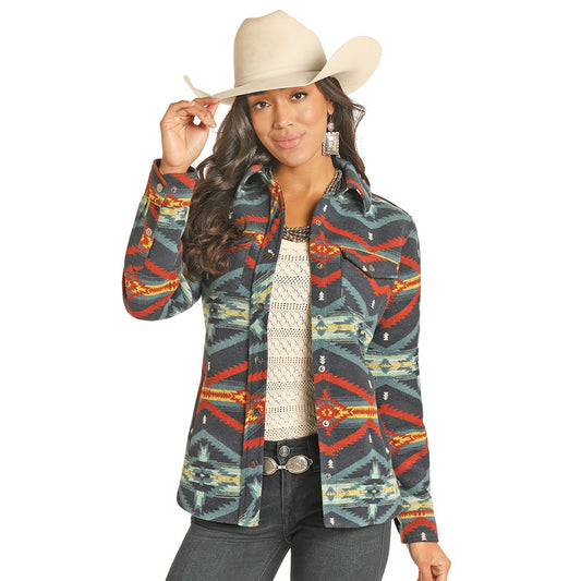 Outerwear Women’s Powder River Aztec Shirt Jacket DW92C04064