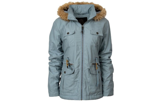 Outerwear Women’s sale item exchange only STS Ladies Havily Chambray Coat w/Hood STS8475