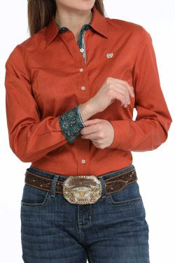 Shirts Women’s Cinch Long Sleeve Stripe TENCEL MSW9165063
