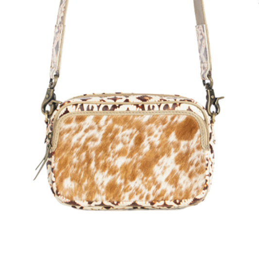 Purses Myra Bag Tilla’s Mine Trail Shoulder Bag in Caramel & Brown S-11418