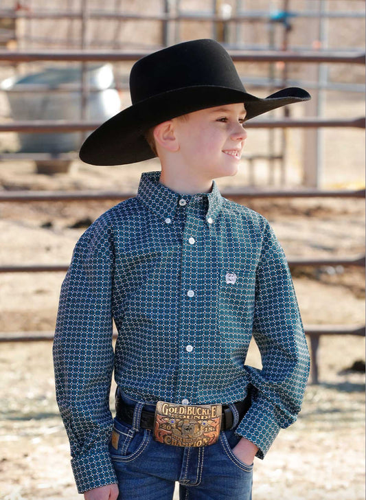 Shirts Boys Cinch Long Sleeve Geo Print MTW7060367