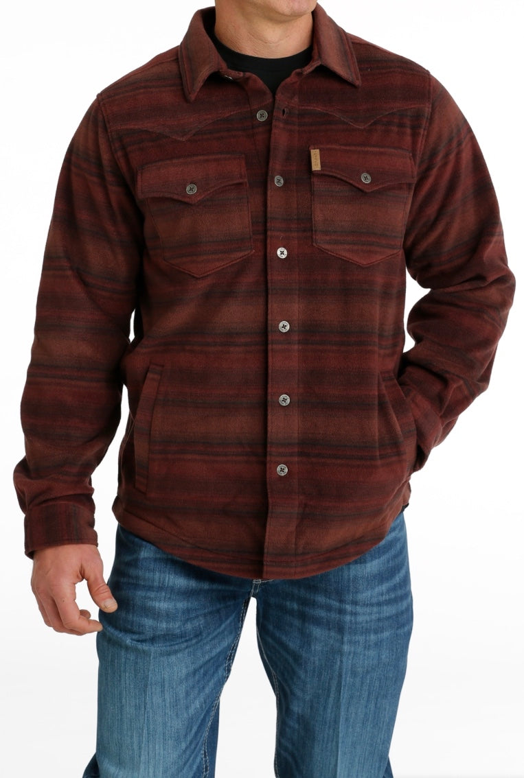 Outerwear Men’s Cinch Red Shirt Jacket MWJ1580003