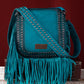 Purses Wrangler Rivets Fringe Turquoise Crossbody WG65-G2003TQ